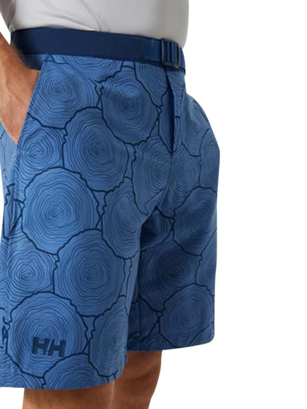 Helly Hansen Blue Graphic Pattern Men’s Athletic Shorts
